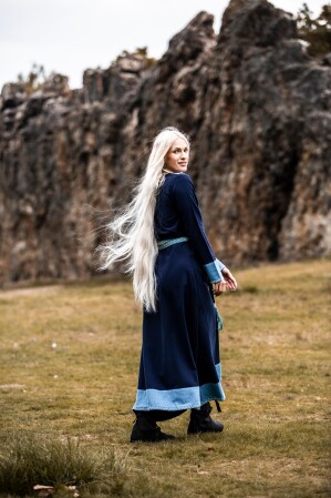 Wikinger Kleid Jorunn Blau XL