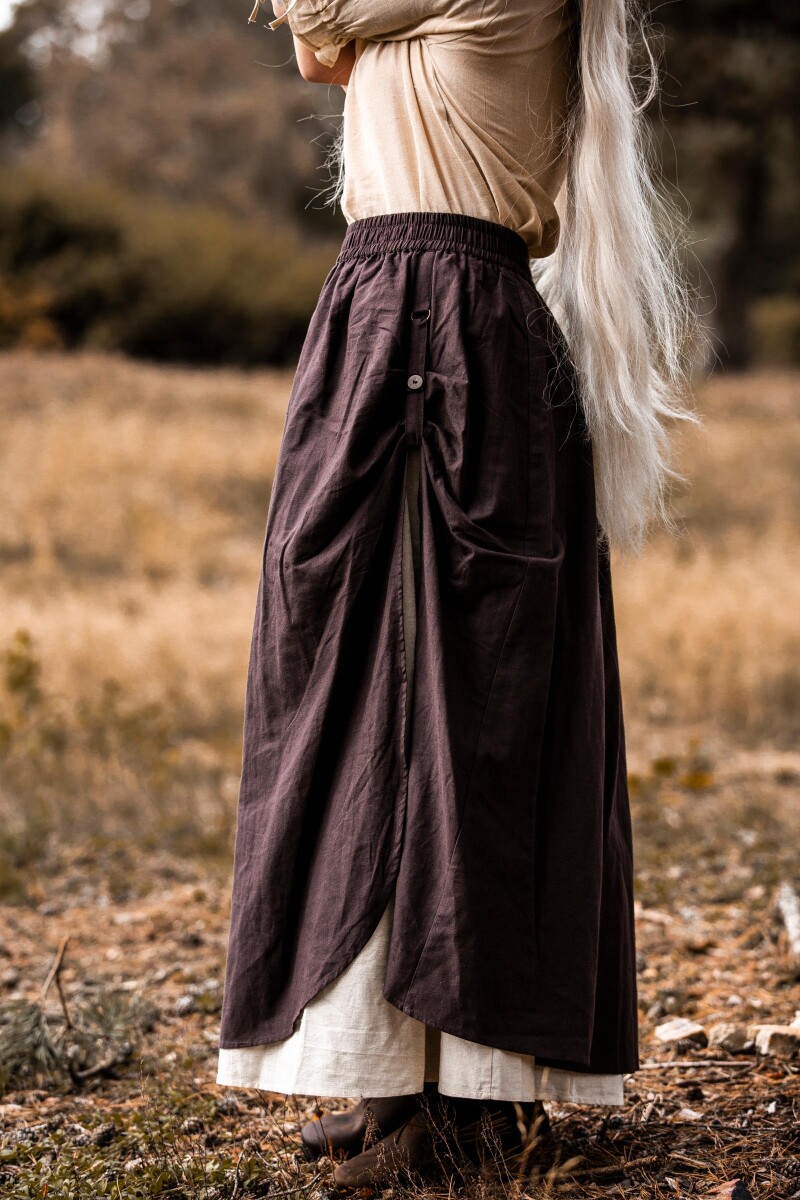 Mittelalter Rock "Elise" Braun/Natur S/M