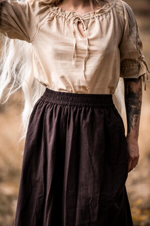 Mittelalter Rock "Elise" Braun/Natur S/M