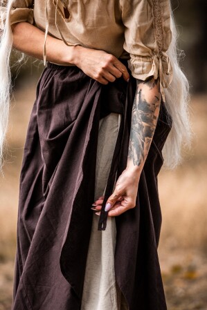 Mittelalter Rock "Elise" Braun/Natur S/M