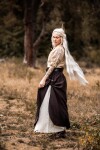 Mittelalter Rock "Elise" Braun/Natur S/M