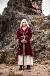 Wikinger Birka Mantel Skadi Rot XS