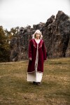 Wikinger Birka Mantel Skadi Rot XS