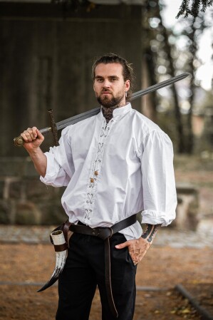 Camicia stringata "Dagwin" Bianco S