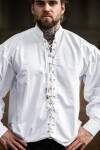 Laced shirt "Dagwin" white XXXL