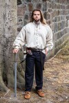 Camicia stringata "Dagwin" Naturale S