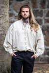 Camicia stringata "Dagwin" Naturale S