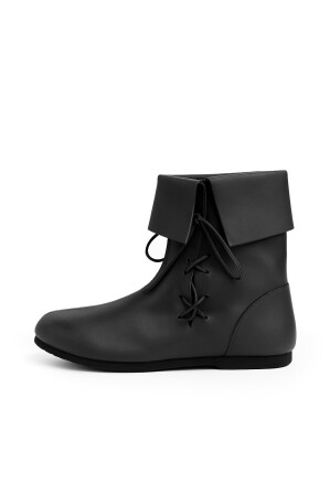 008 Mittelalter-Stulpenstiefel aus Nubukleder