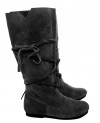 019 Mittelalterstiefel aus Wildleder