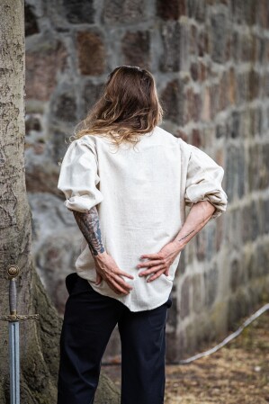 Laced shirt "Dagwin" Natural XXL