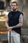 Camisa medieval sin mangas con cordones "Jean"