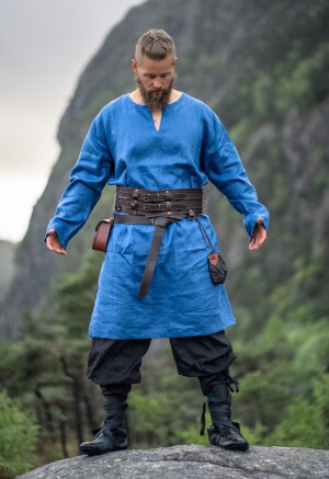 Túnica vikinga de lino "Halvar"