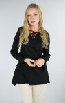 Laced top "Lea" with hood