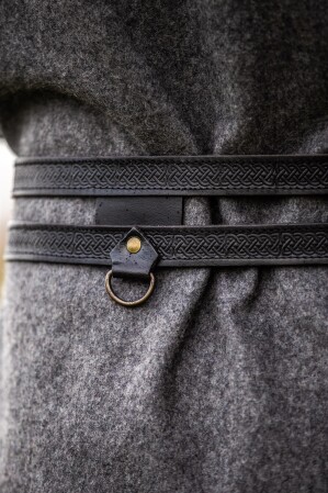 Cintura doppia in pelle Viking "Axel"
