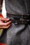 Cintura doppia in pelle Viking "Axel"