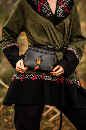 Mittelalter Leder Gürteltasche "Volmar"