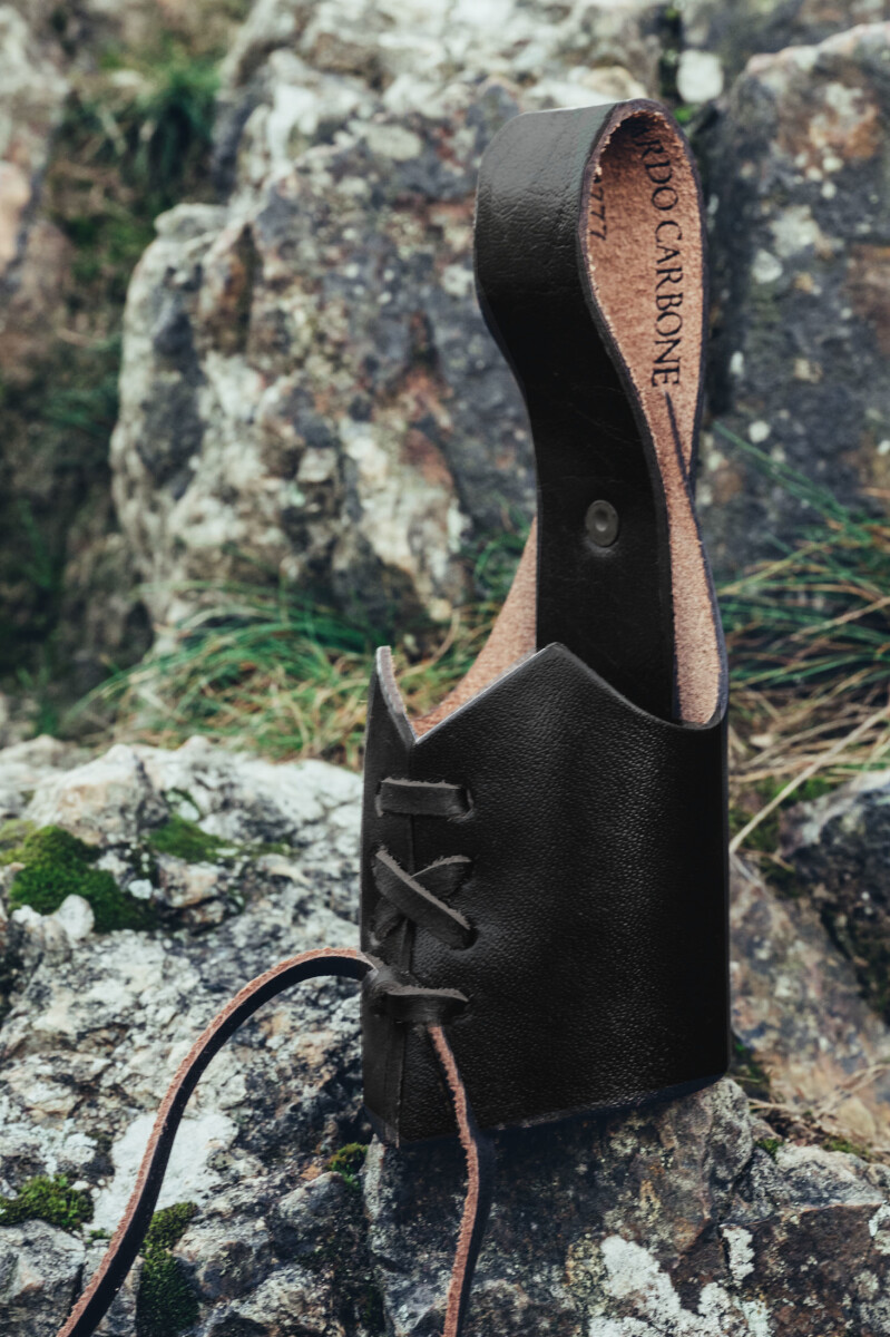 Wikinger Leder Trinkhorn Halter "Ha box