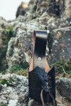 Leder Trinkhorn Halter Thorshammer "Haldor"