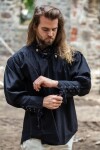 Camisa pirata "Claude" con puños de encaje