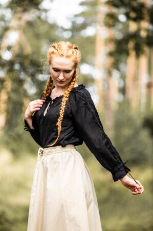 Blusa medieval con encaje "Bettina"