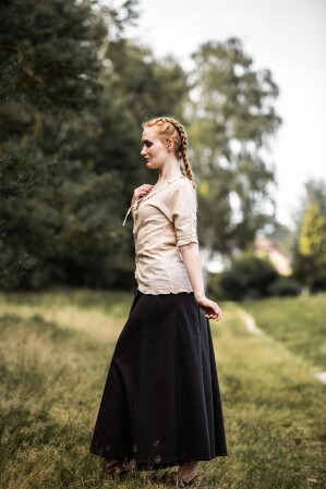 Kurzarm-Rüschenbluse "Bea"