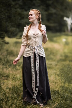 Kurzarm-Rüschenbluse "Bea"