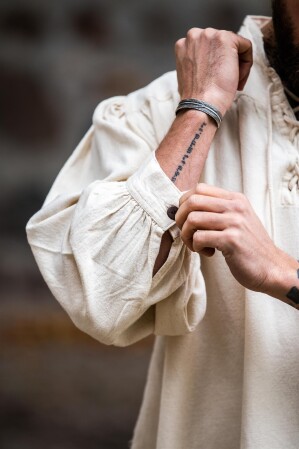 Camisa medieval en algodón grueso "Leopold"
