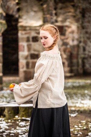 Classic medieval cotton blouse "Coletta"