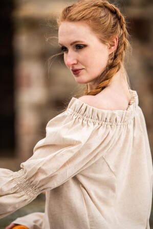 Classic medieval cotton blouse "Coletta"