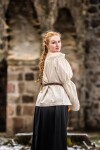 Classic medieval cotton blouse "Coletta"