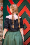 Camicetta medievale a maniche corte "Otilia"