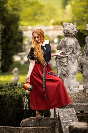 Mittelalter Kurzarmbluse "Verena"