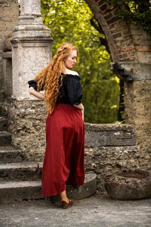 Mittelalter Kurzarmbluse "Verena"