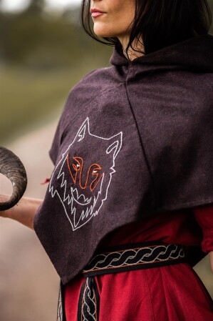 Skjoldehamn Gugel "Halfdan" avec broderie de loup
