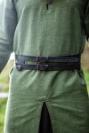 Viking leather double belt "Ubbe"