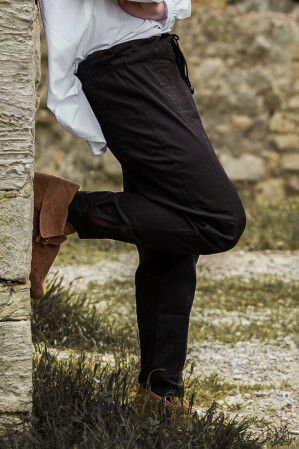 Edle Mittelalter Hose "Oskar" mit Ziernaht