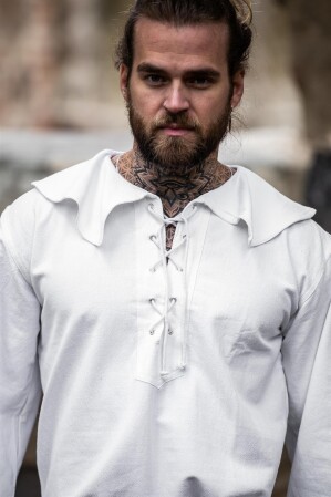 Round neck shirt "Athos" White S