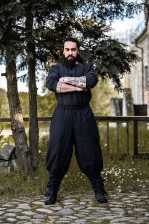 Pantalones "Tiago" con cordones de pierna