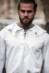 Camisa de cuello Rojoondo "Athos" Blanco M