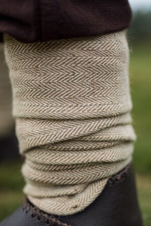Bandes molletières "Jannik" 100% à chevrons