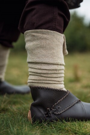 Bandes molletières "Jannik" 100% à chevrons
