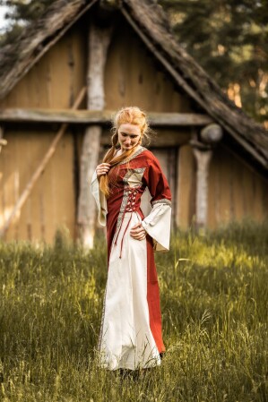 Mittelalterkleid mit Bordüre "Sophie"