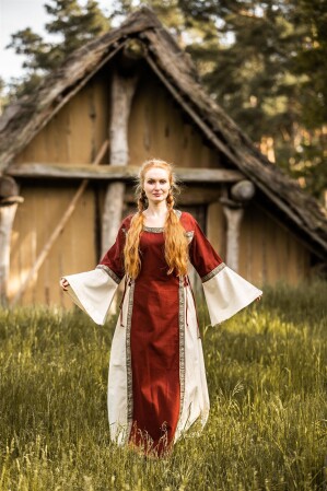 Mittelalterkleid mit Bordüre "Sophie"
