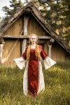 Mittelalterkleid mit Bordüre "Sophie"