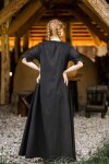 Floor-length short sleeve dress "Melisande"