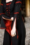 Vestido de viscosa con mangas de trompeta "Berblin"