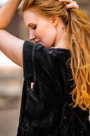 Samt-Miederweste "Adrienne"