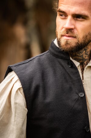 Gilet in cotone tessuto a mano "Irvin"