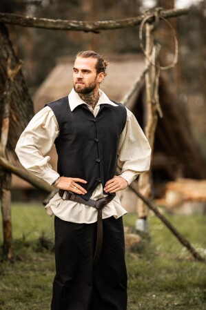 Gilet in cotone tessuto a mano "Irvin"