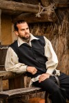 Gilet in cotone tessuto a mano "Irvin"